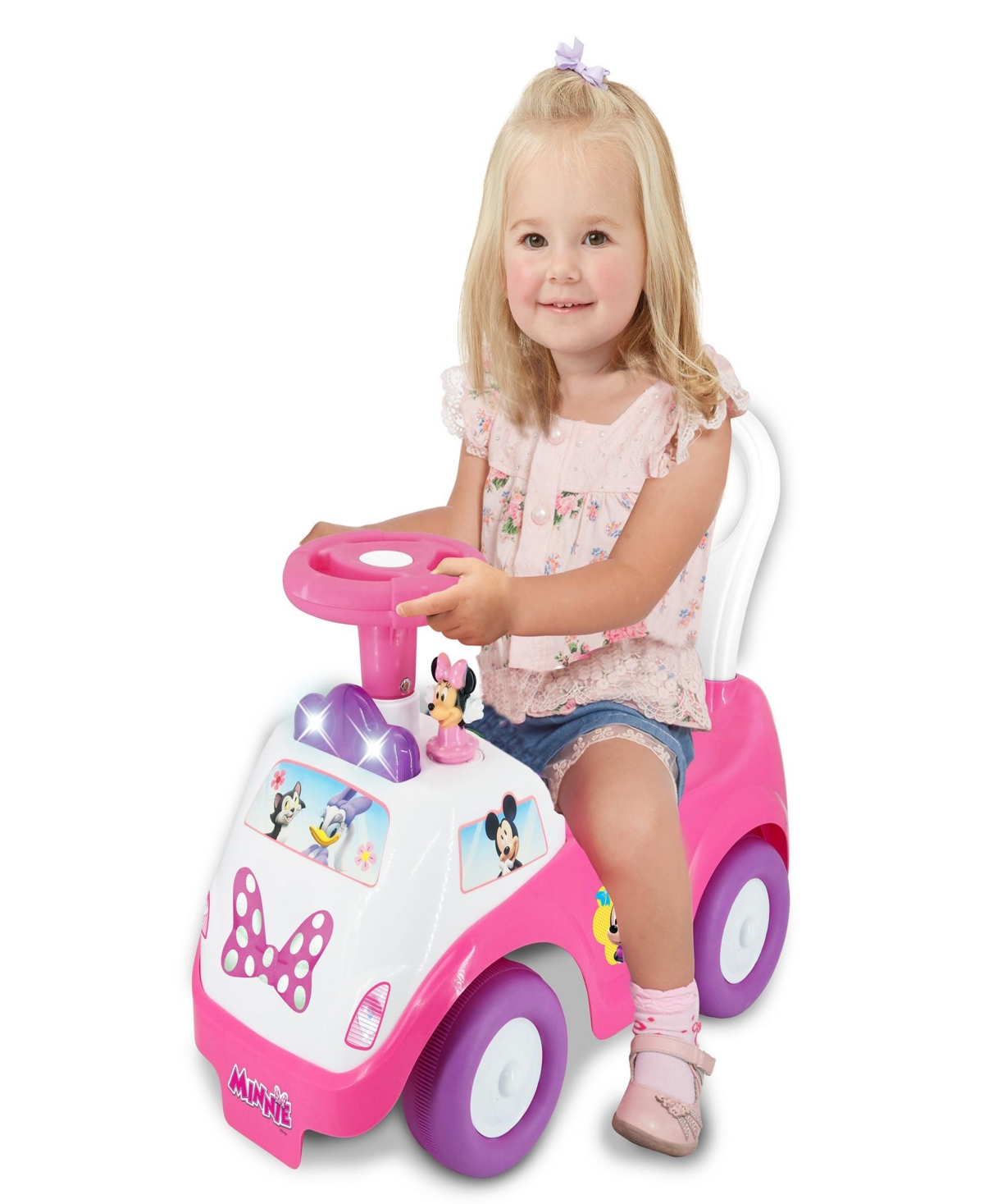 Kiddieland Lights And Sounds Minnie Activity Ride-on In Multi
