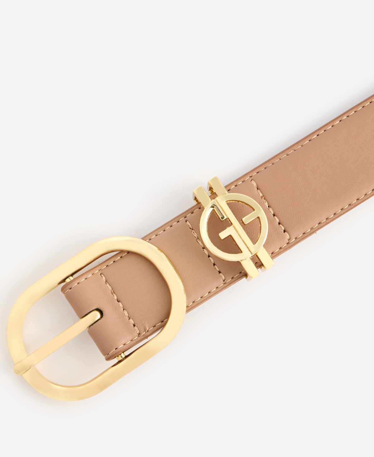 Shop Giani Bernini Women's Cut-out-logo Loop Pant Belt, Exclusively At Macy's In Med Brown