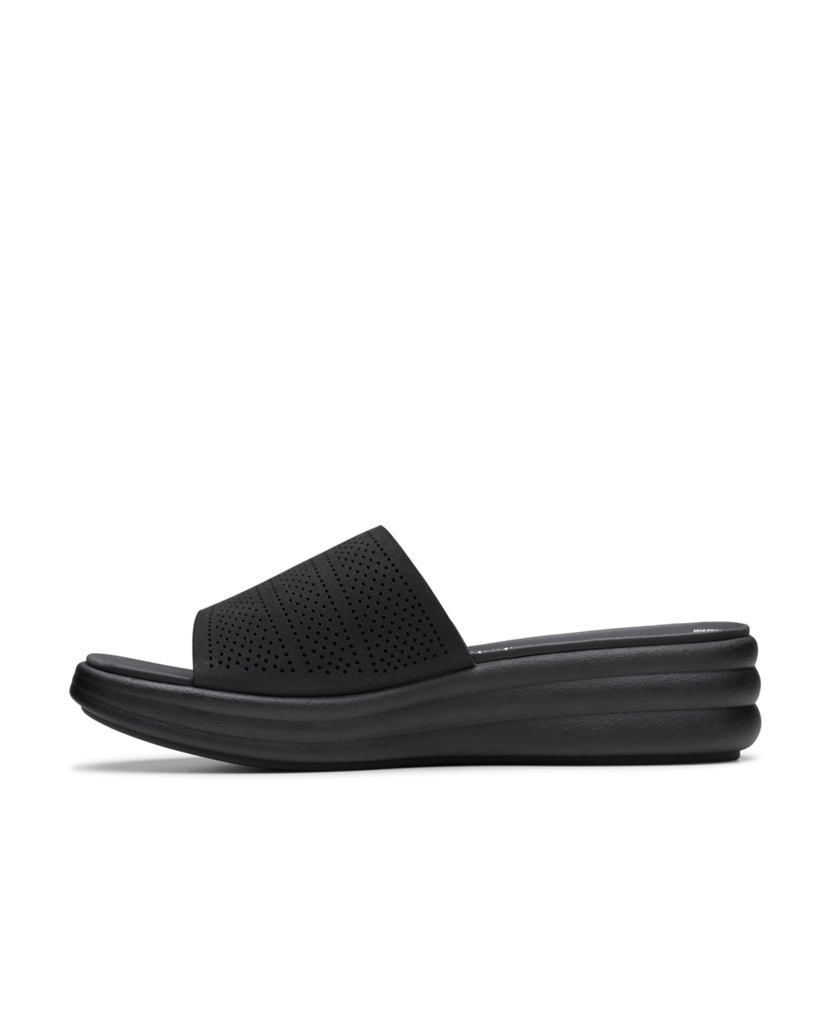 Clarks Cloudsteppers Women's Drift Twist Slip-on Flat Sandals In Black