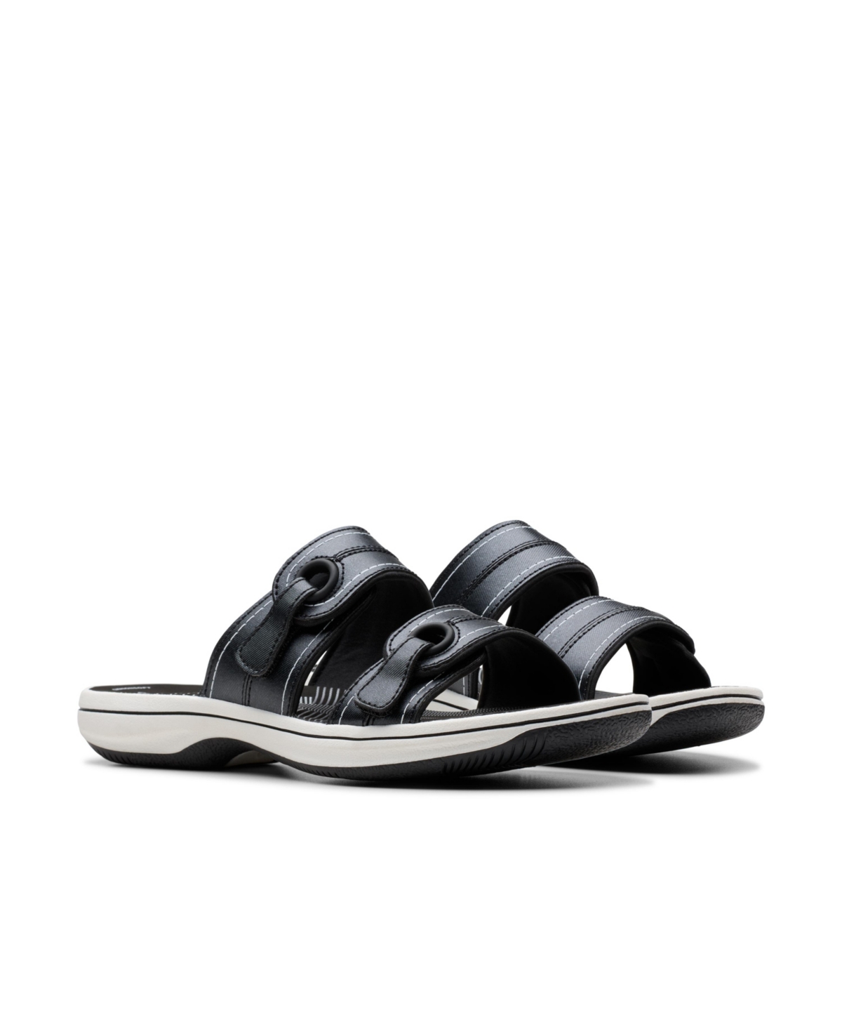 Clarks Cloudsteppers Women's Breeze Maye Slip-on Sandals In Black