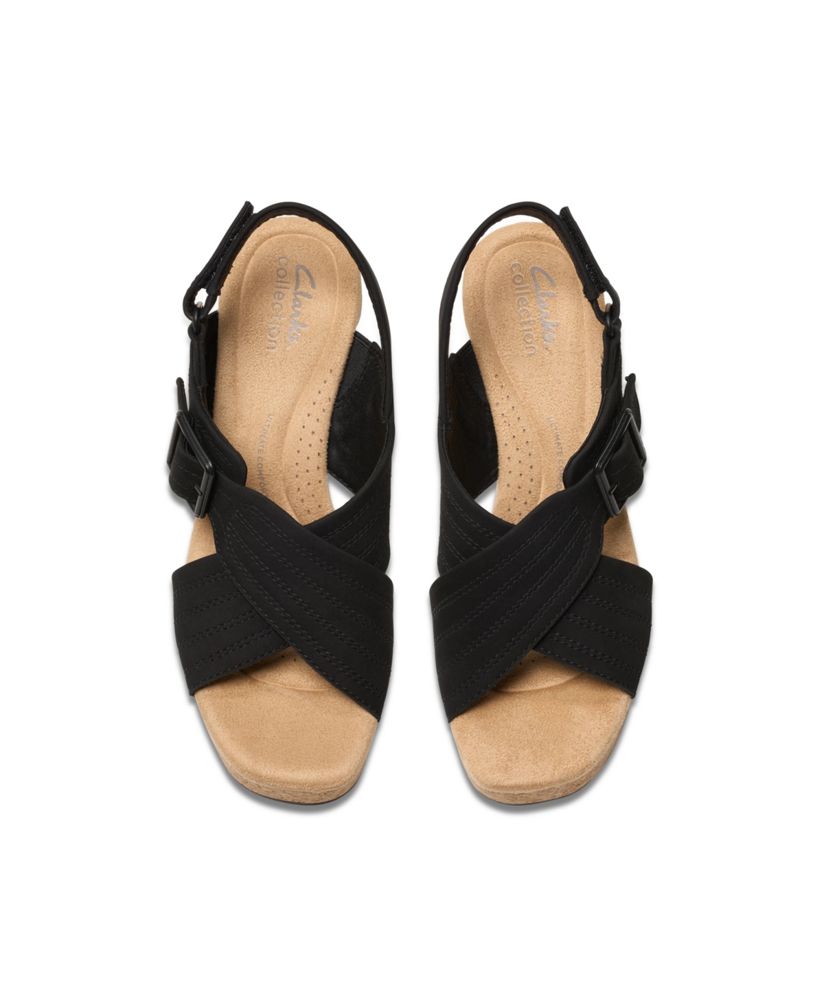 Clarks Wide Width Nerisa West Wedge Sandal In Multi