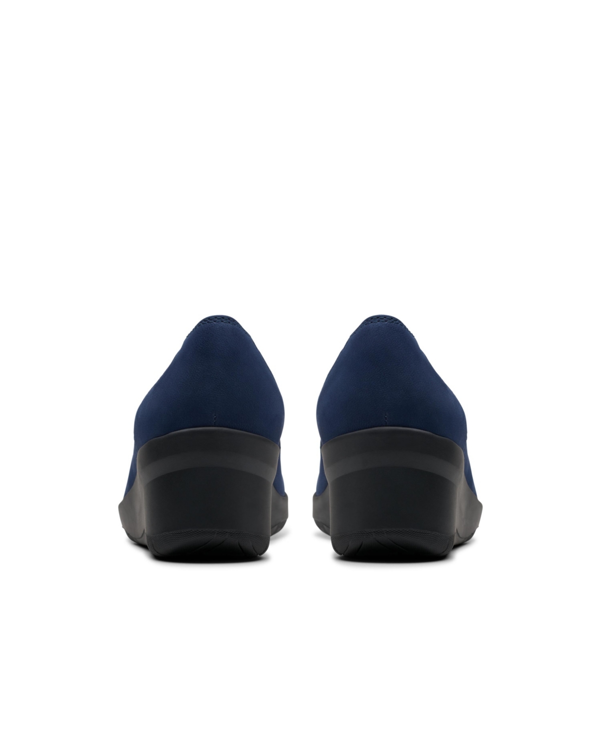 Clarks Collection Women's Suttyn Kaylie Slip-on Shoes In Navy Nubuck