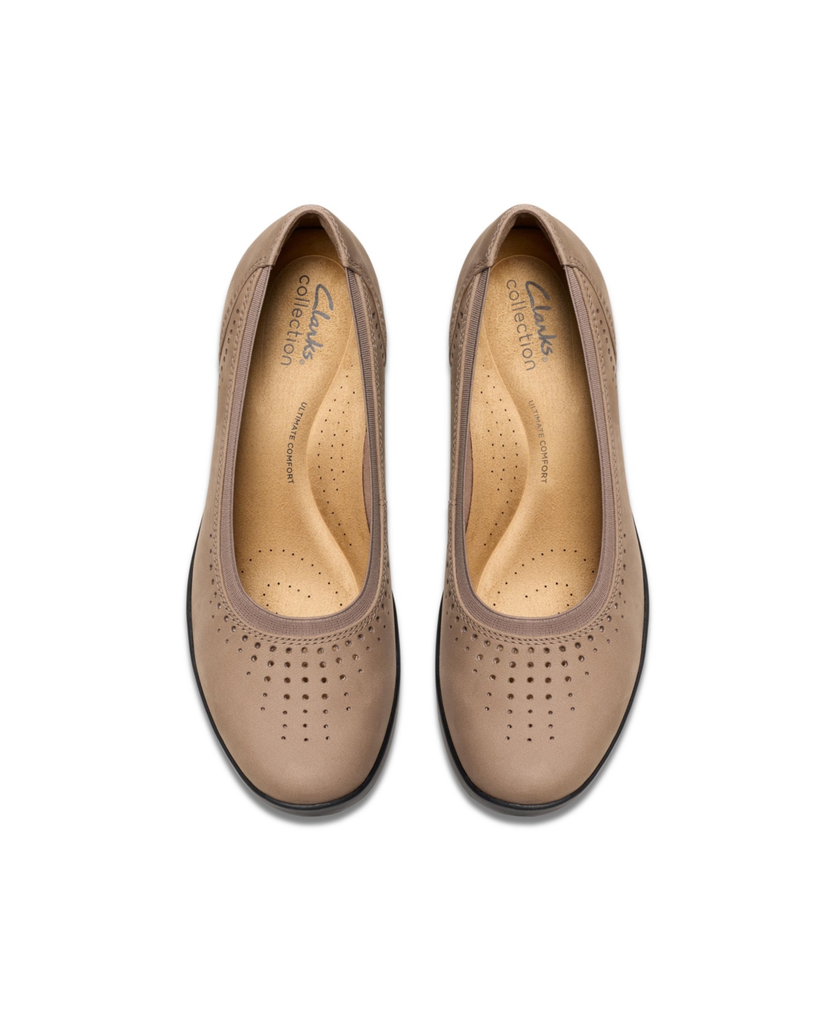 Clarks Collection Women's Suttyn Kaylie Slip-on Shoes In Light Taupe Nubuck