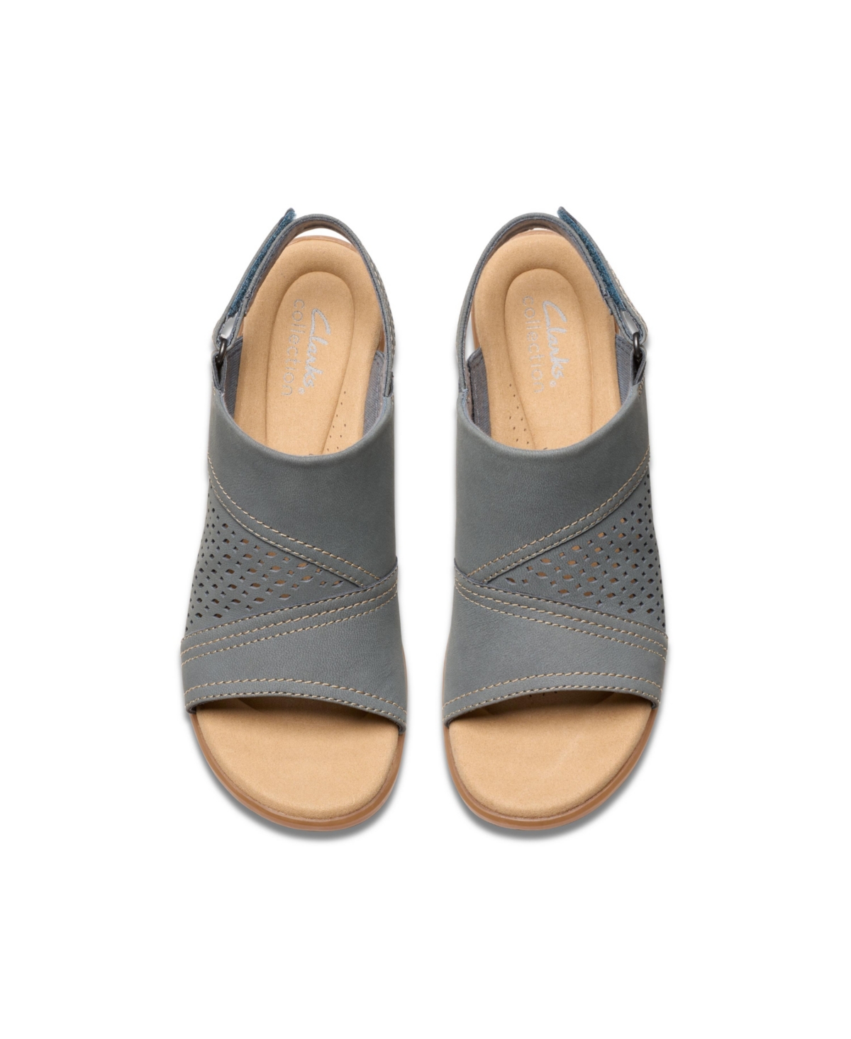 CLARKS COLLECTION WOMEN'S EMILY2 MIST BLOCK HEEL SANDALS 