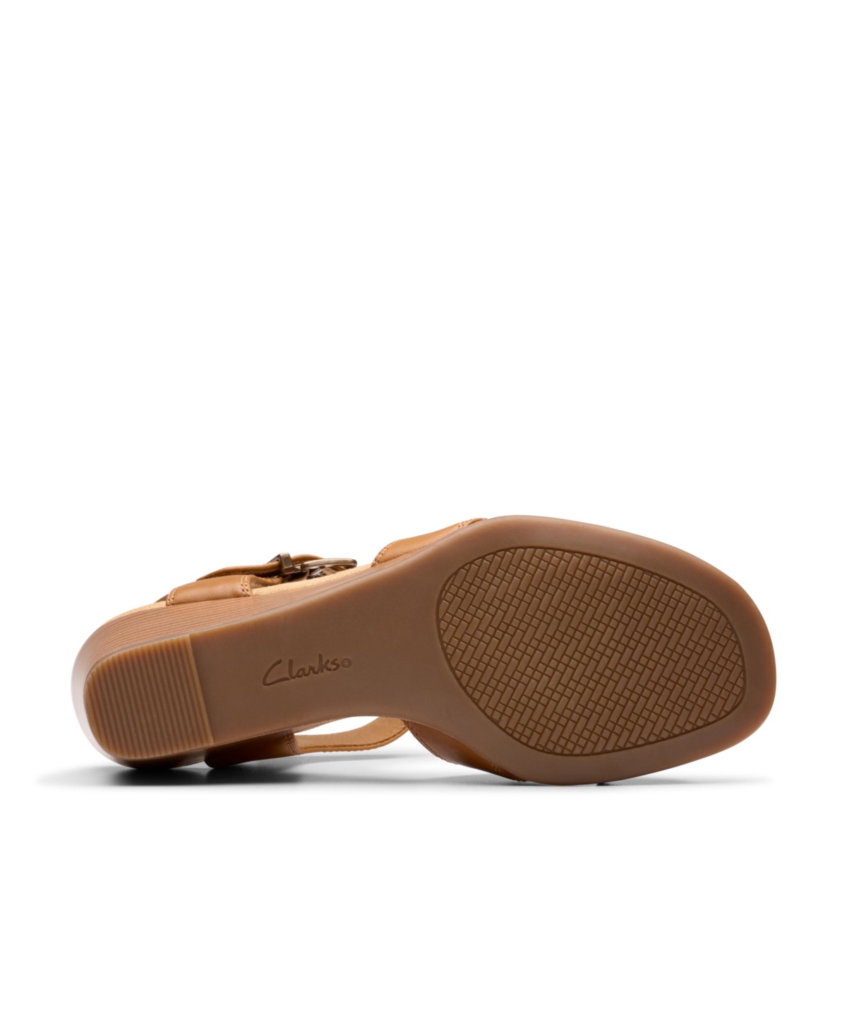 Shop Clarks Collection Women's Emmalae Iris Wedge Sandals In Cinnamon Leather