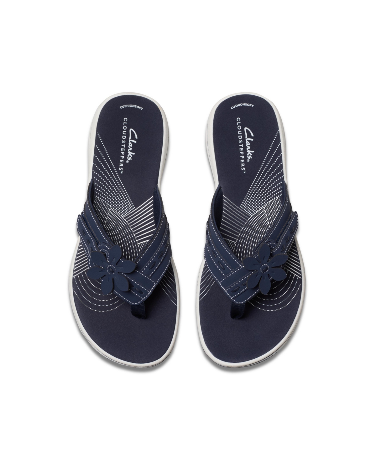 Clarks Cloudsteppers Women's Breeze Opal H Slip-on Sandals In Navy