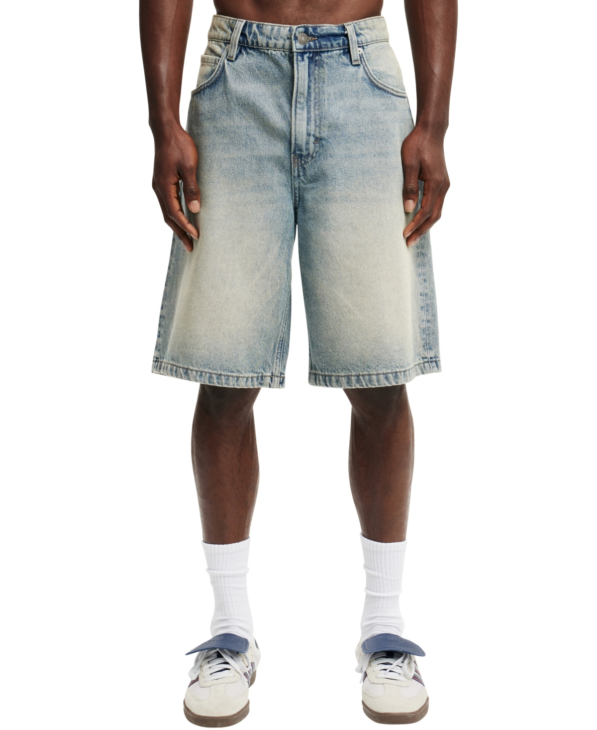COTTON ON MEN'S BAGGY DENIM SHORTS 
