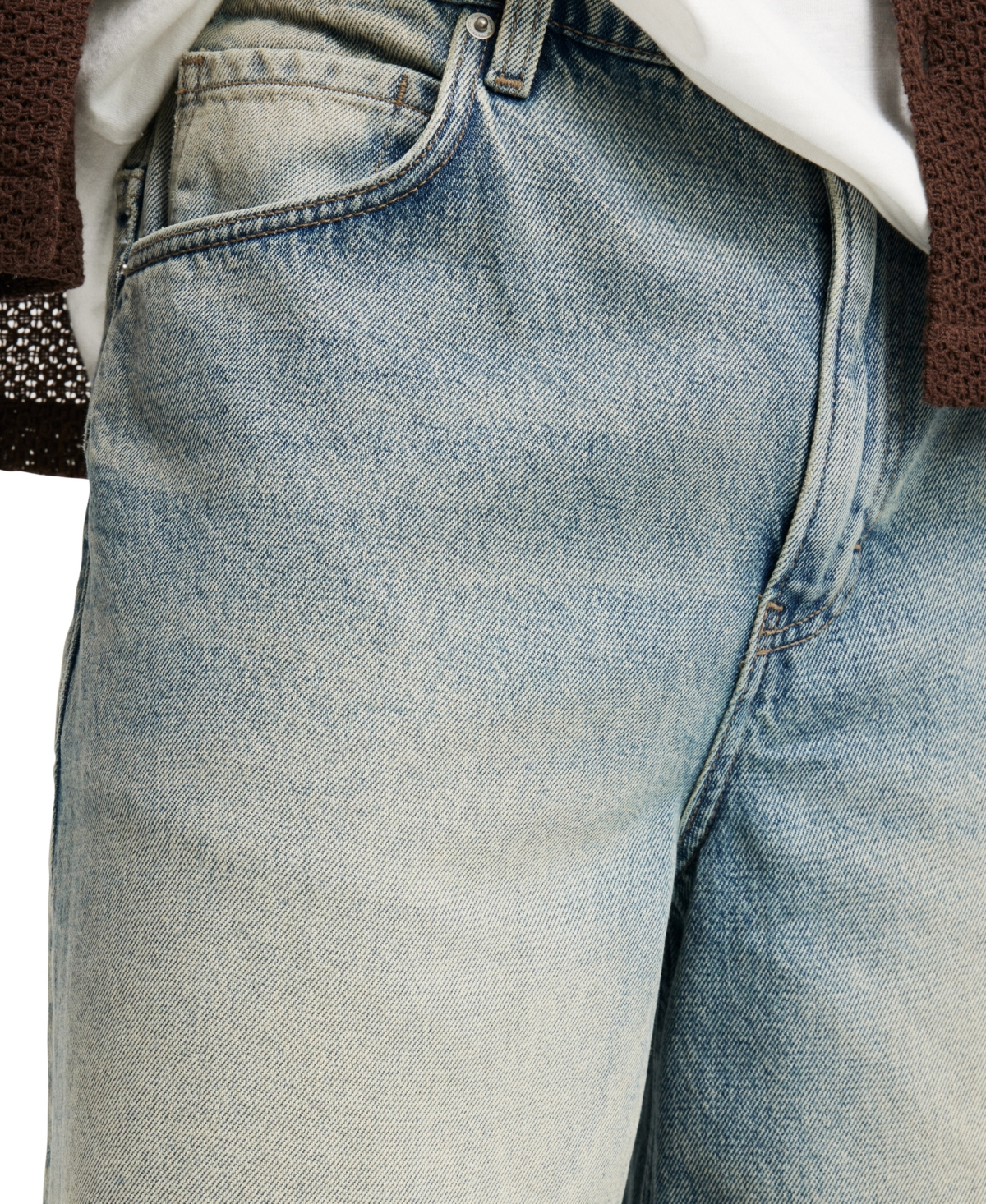 COTTON ON MEN'S BAGGY DENIM SHORTS 
