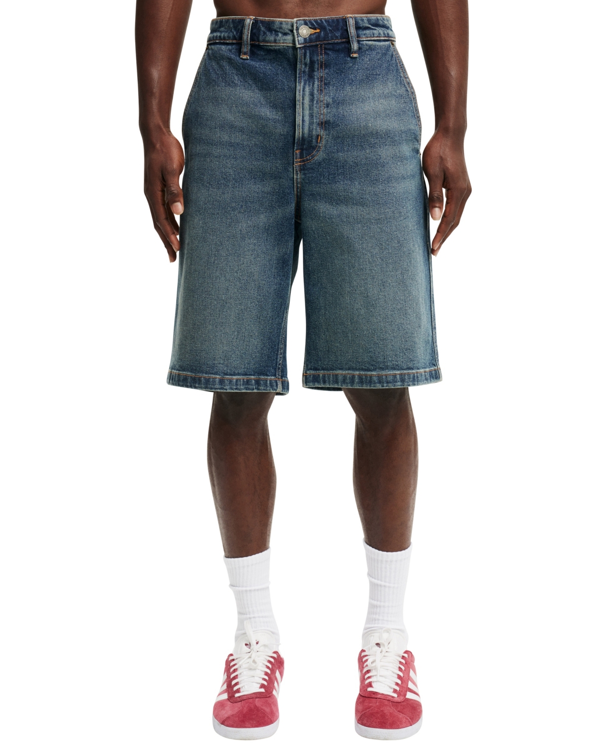 COTTON ON MEN'S BAGGY DENIM SHORTS