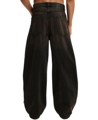 ХЛОПОК НА ХЛОПКЕ НА мужских супер мешковатых джинсах-баллонах 18090₽