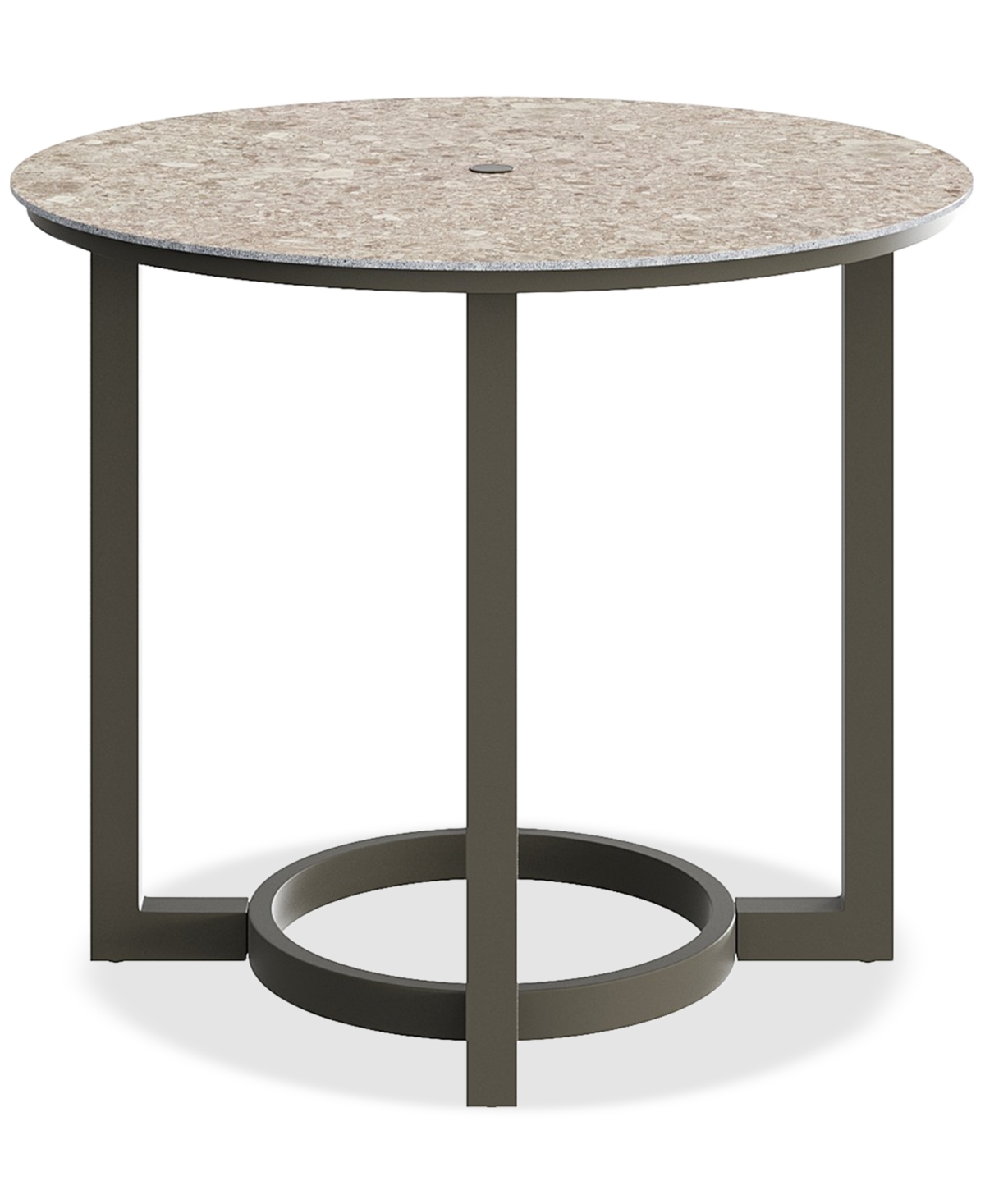 Agio Bartow Outdoor Dining 47" Counter Table In Brown
