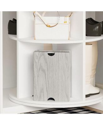 Revolving Shoe Organizer Tower &amp;#x2013; Compact Rotating Rack for Shoes, Heels &amp; Accessories