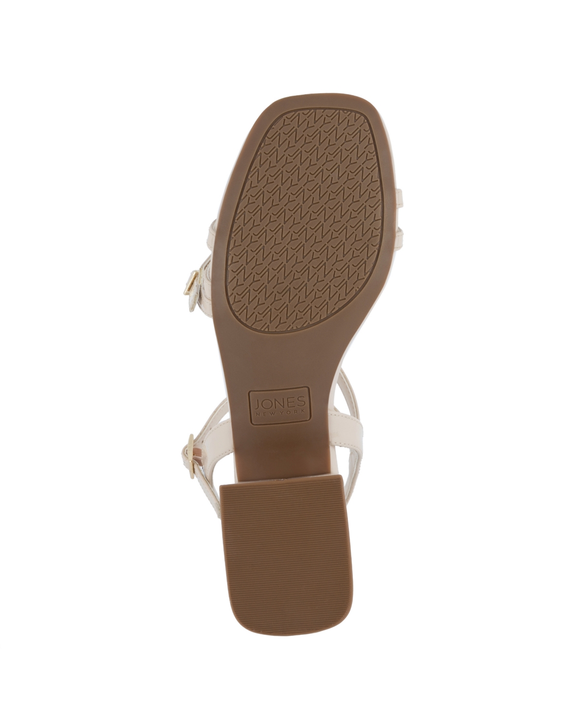 Shop Jones New York Women's Unasyn Block Heel Strappy Dress Sandals In Bone