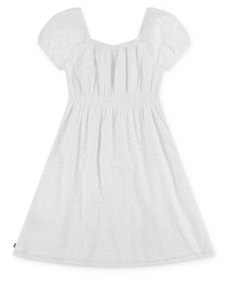 Big Girls Eyelet Short Sleeve Dress