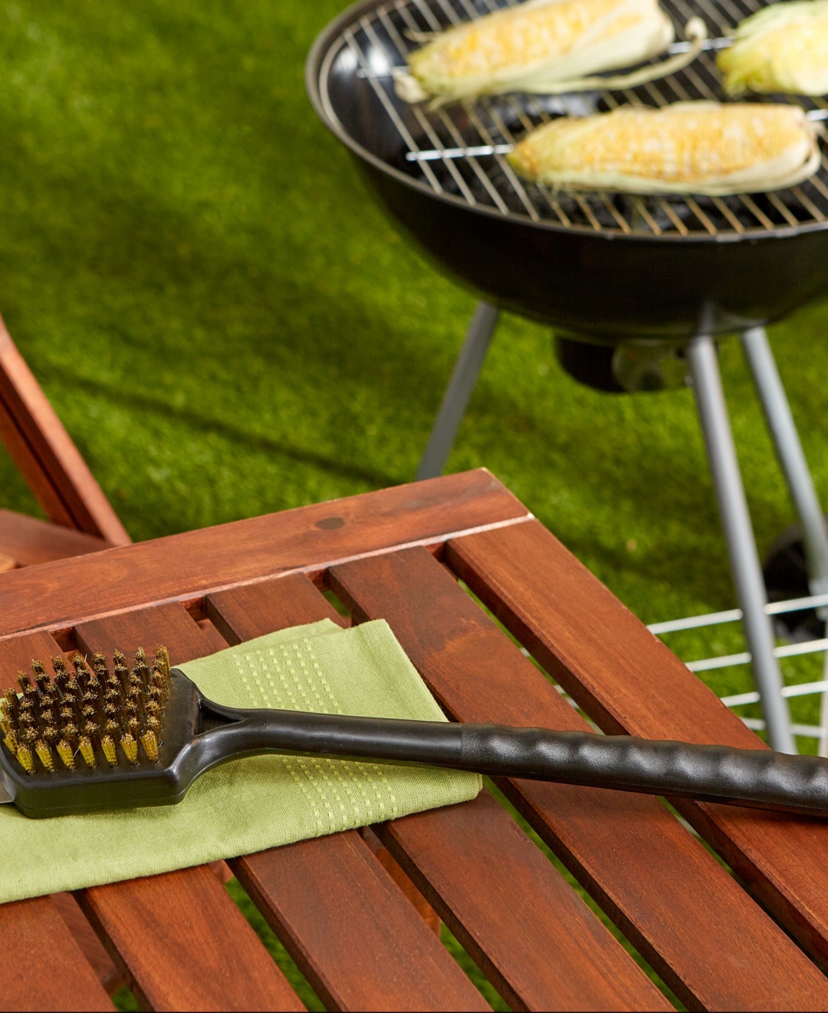Shop Rsvp International Set Of 5 Stainless Steel Barbeque Tools In Rosewood