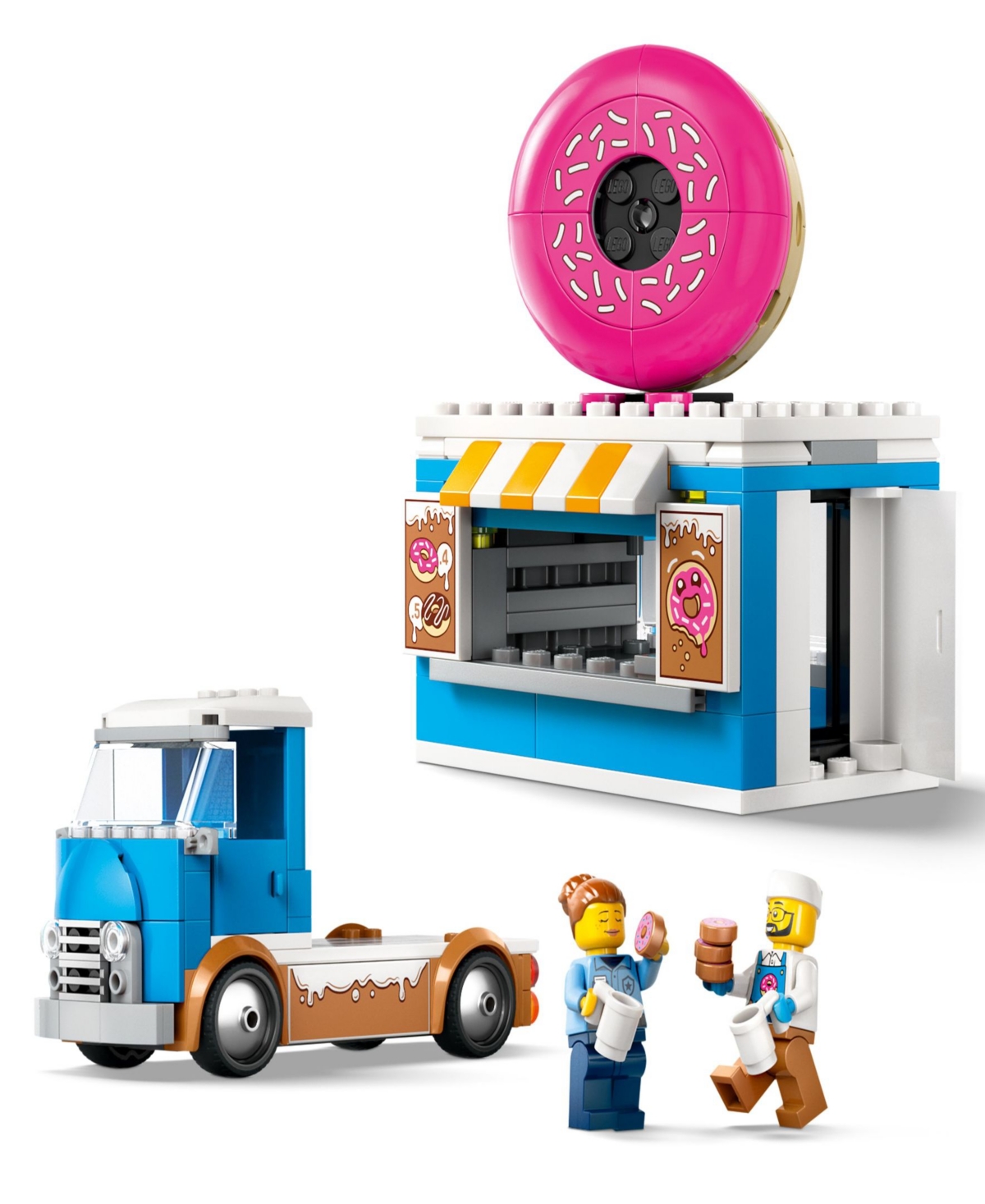 Lego City Donut Truck Building Toy 60452, 196 Pieces