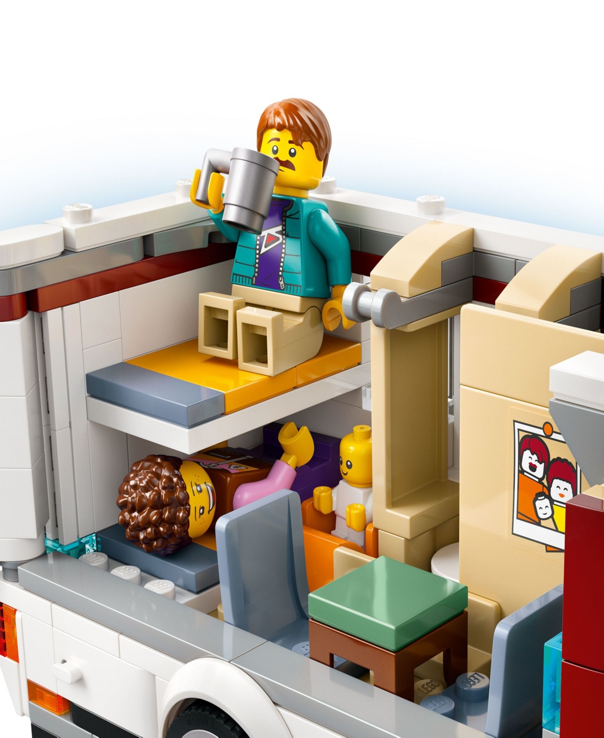 Shop Lego City Holiday Adventure Camper Van Building Toy Set 60454, 385 Pieces In Multi Color