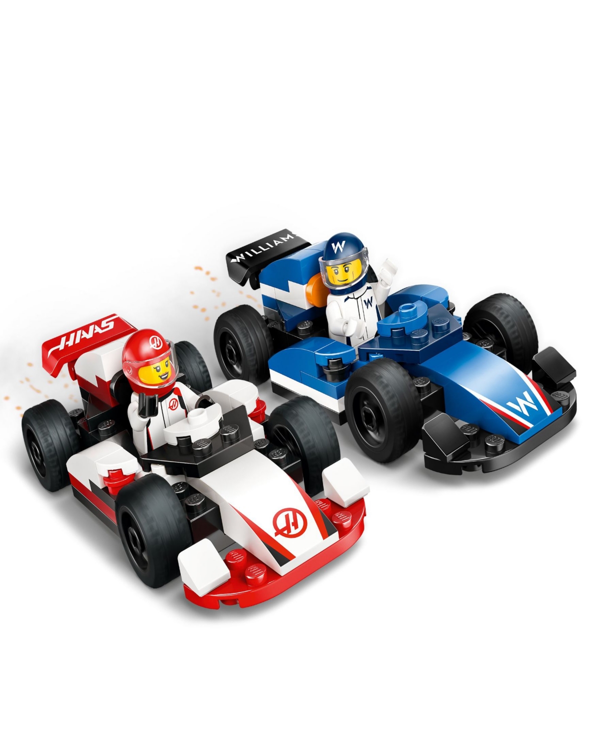 LEGO CITY F1 WILLIAMS RACING AND HAAS F1 RACE CARS BUILDING TOY 60464, 92 PIECES 