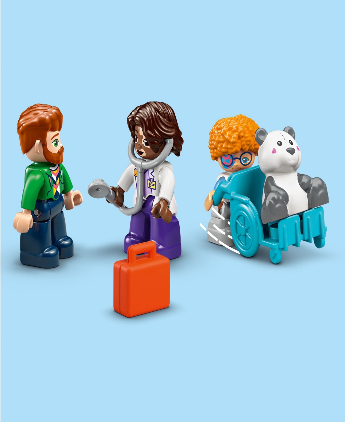 LEGO DUPLO TOWN FIRST TIME VISIT WITH THE DOCTOR OFFICE BUILDING TOY PLAYSET 10449, 65 PIECES 