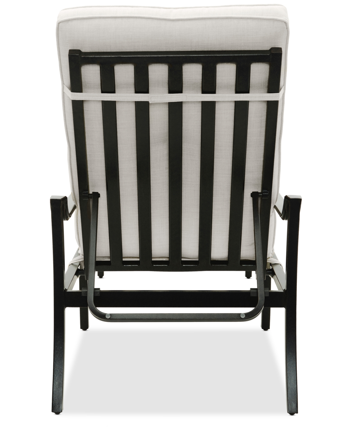 Agio Wythburn Mix And Match Scroll Outdoor Chaise Lounge In Pearl White,bronze Finish