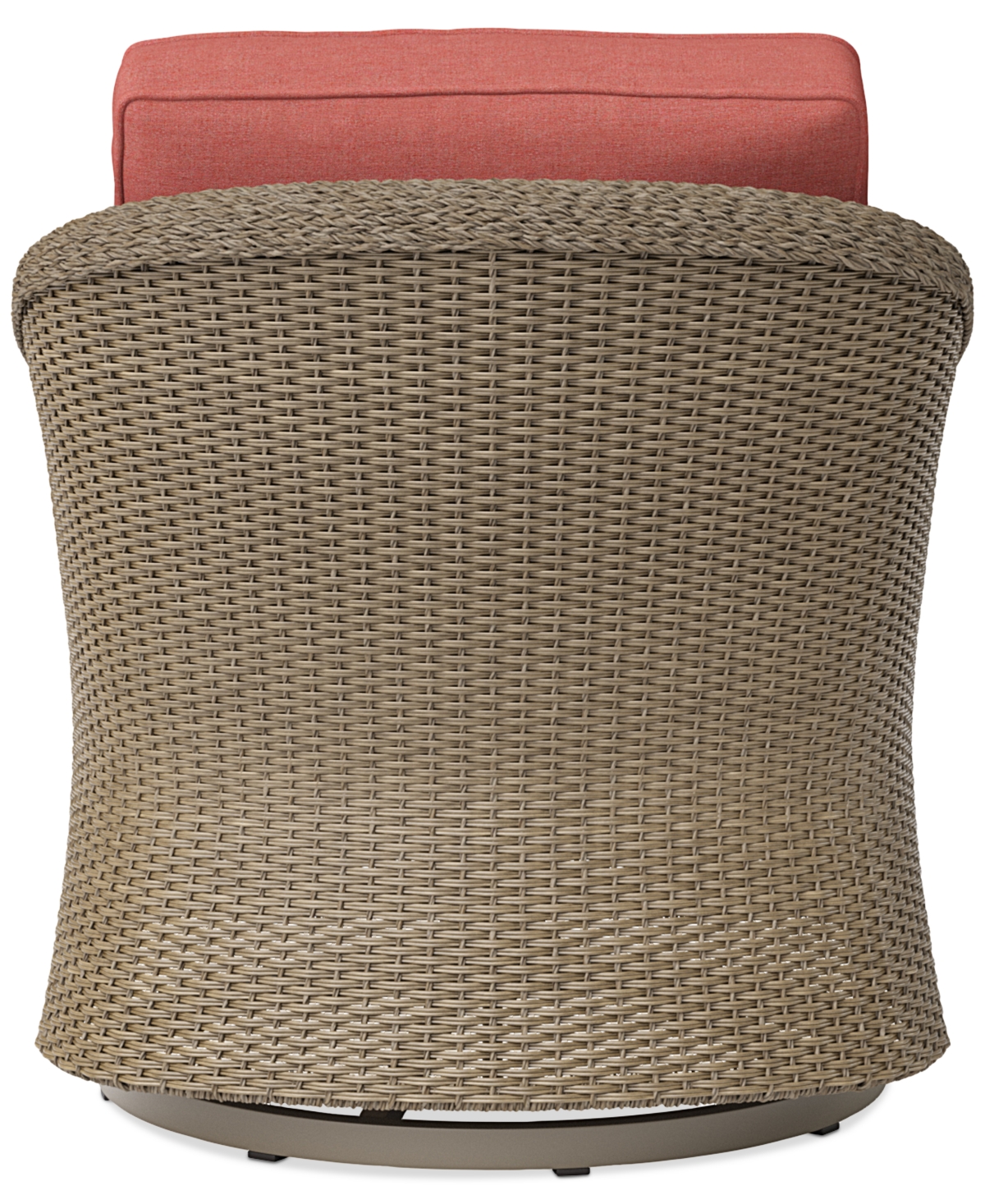 Agio Sonetta Outdoor Swivel Chair In Peony Brick Red