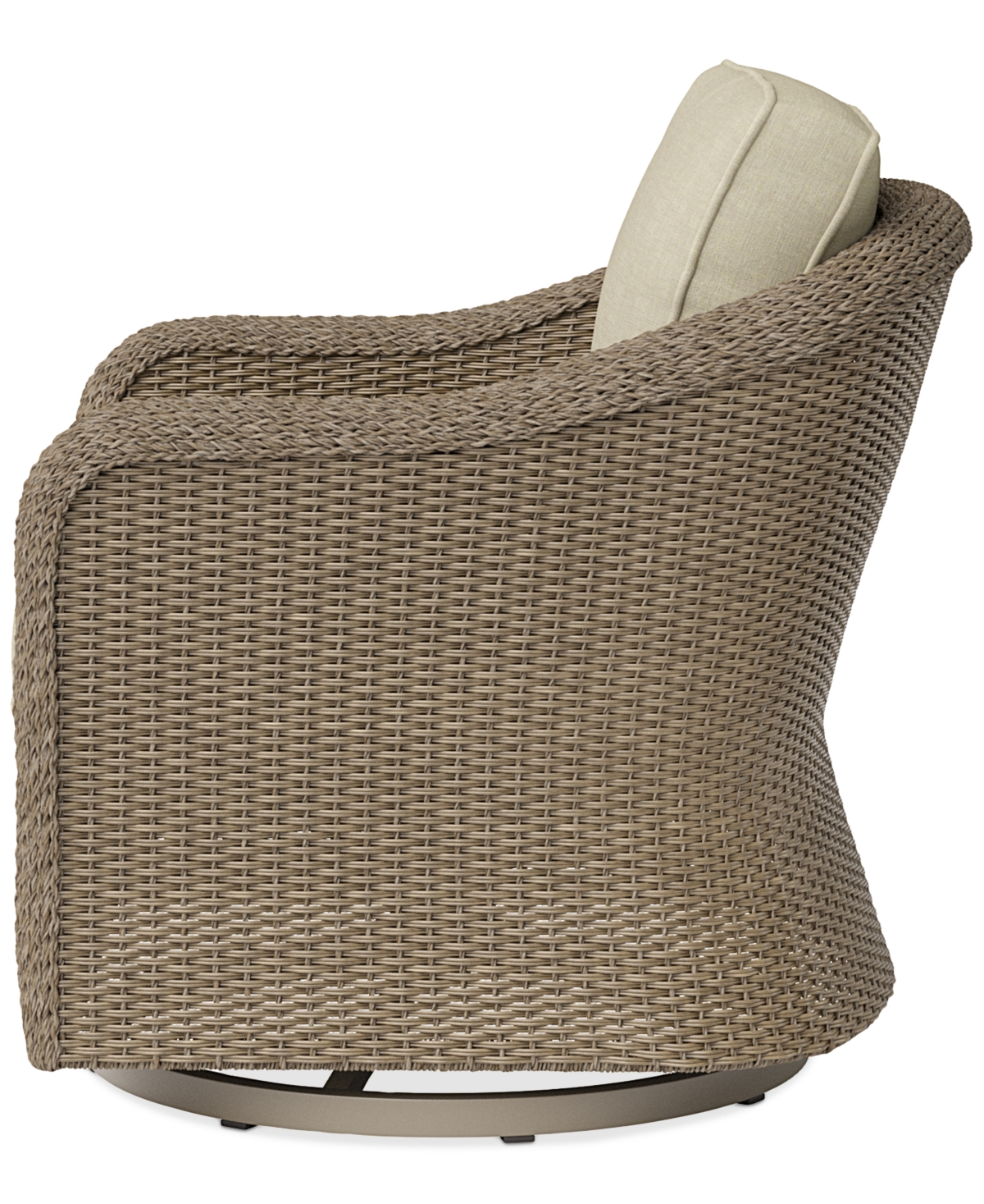 Agio Sonetta Outdoor Swivel Chair In Straw Natural