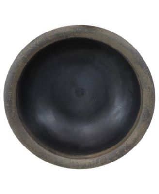 Weather-Resistant Polyresin Double-Walled Percival Outdoor Flower Pot Planter, 20.75"