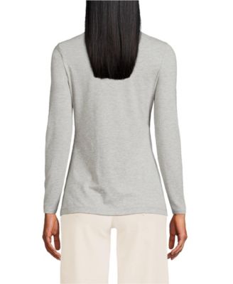 Women's Lightweight Jersey Skimming Long Sleeve Turtleneck