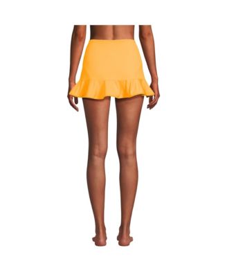 Женская мини-юбка для плавания с оборками на подоле от Lands' End