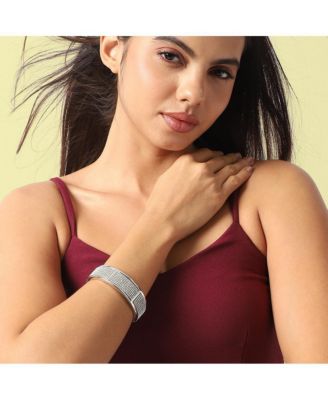 Embellished Cluster Band Bracelet