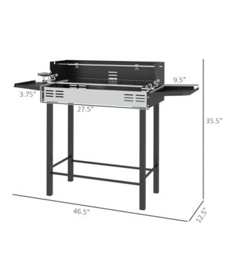 BBQ Rotisserie Grill, Charcoal Split Roaster,