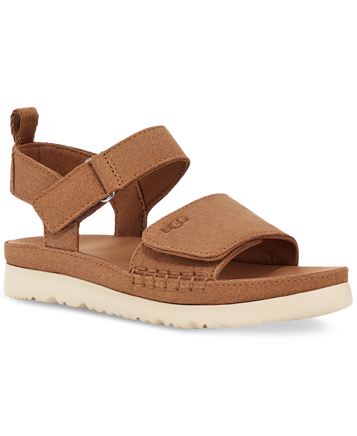 Shop Ugg Kids Goldenstar Sport Sandals In Chestnut