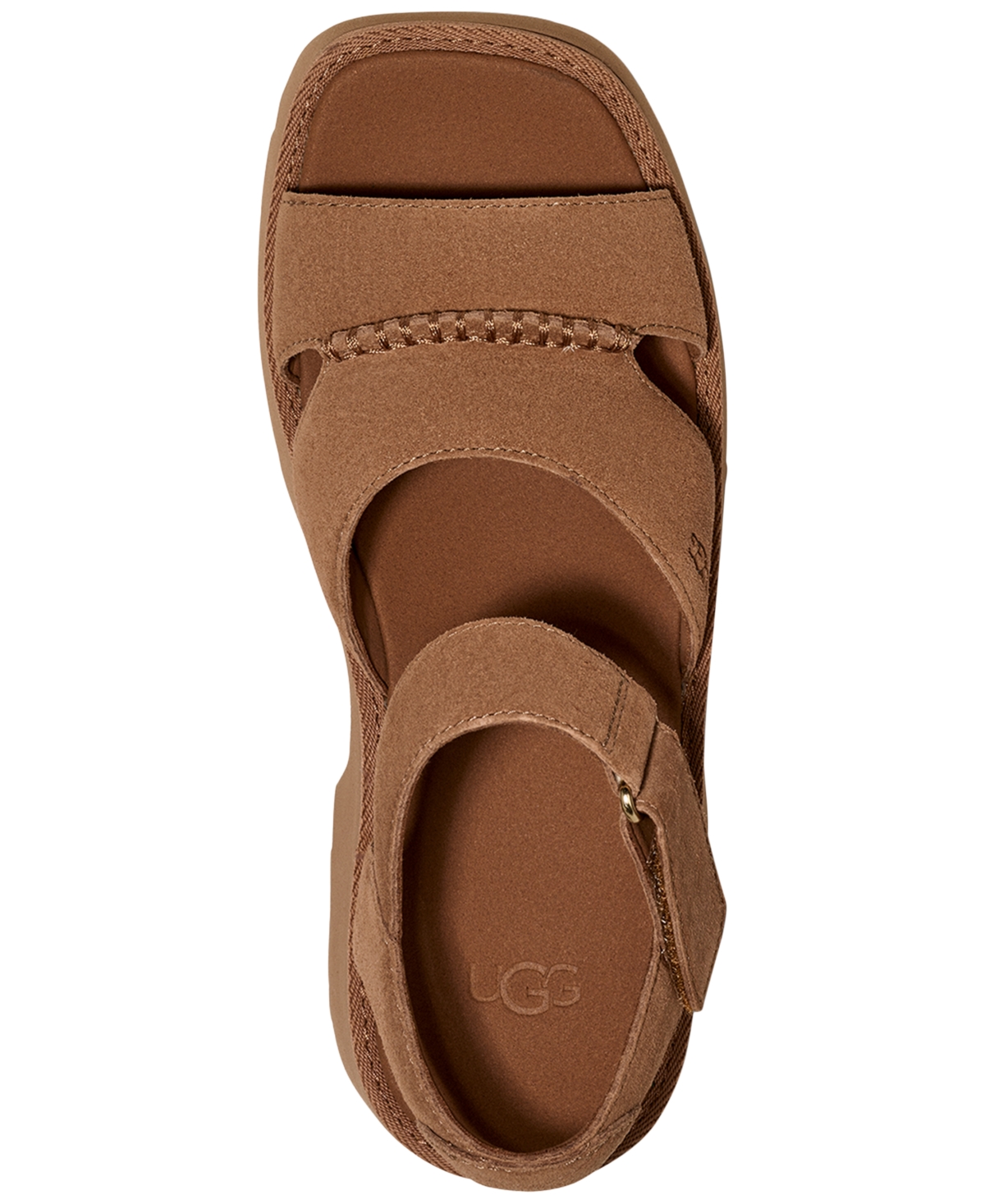 Ugg New Heights Ankle Strap Heels In Chestnut