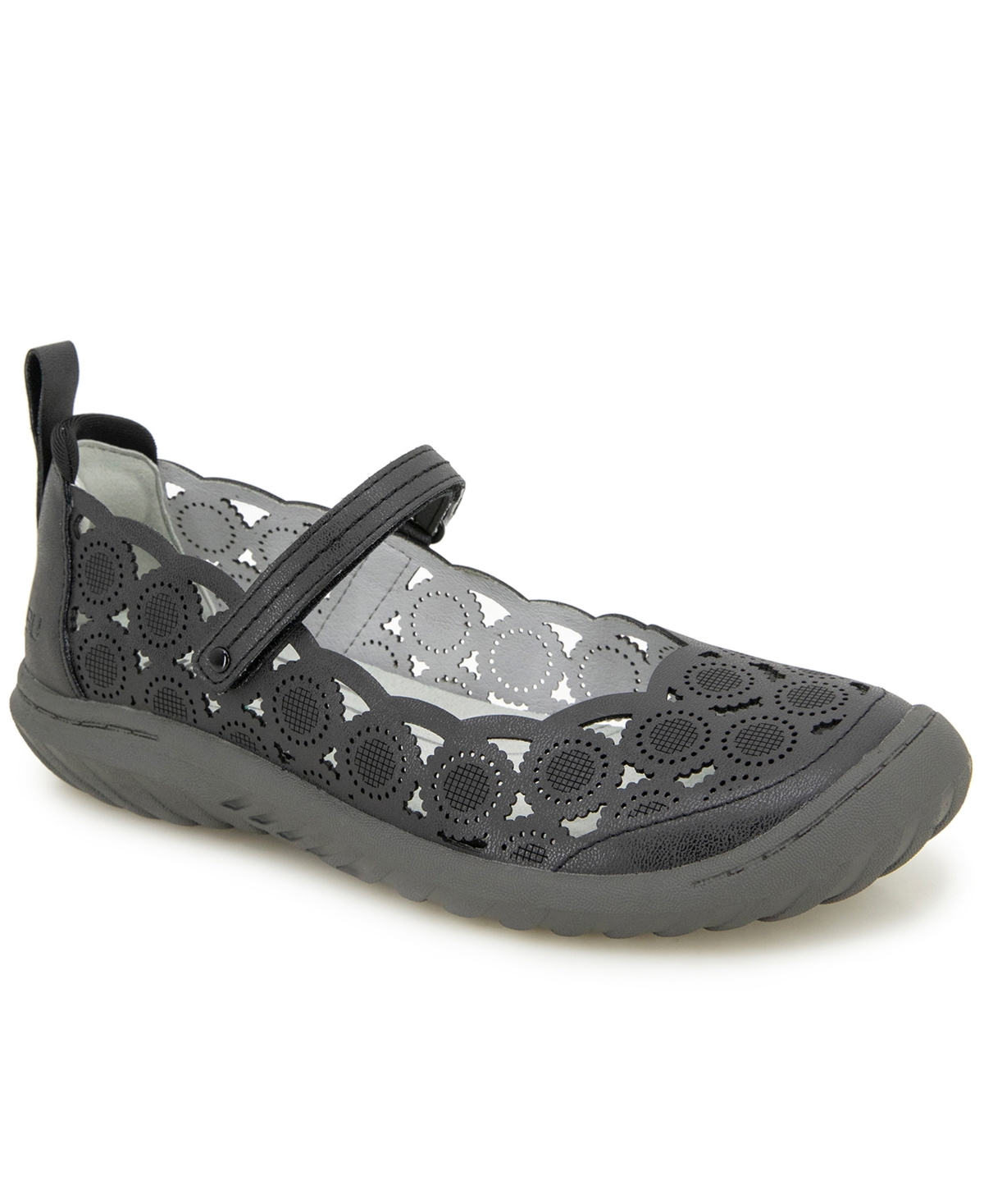 Women's Anne Mary Jane Flat Shoe - Taupe Shimmer