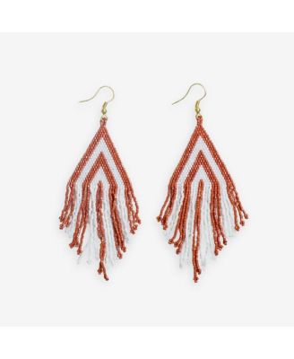 Haley Game Day Beaded Fringe Earrings