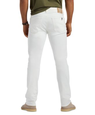 Мужские прямые джинсы Buffalo David Bitton Six гладкого белого цвета 21890₽