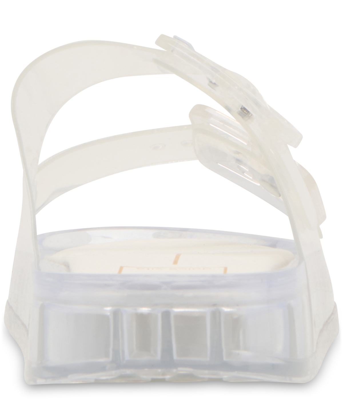 Shop Dolce Vita Women's Julio Jelly Double-band Jelly Footbed Sandals In Crystal Vinyl