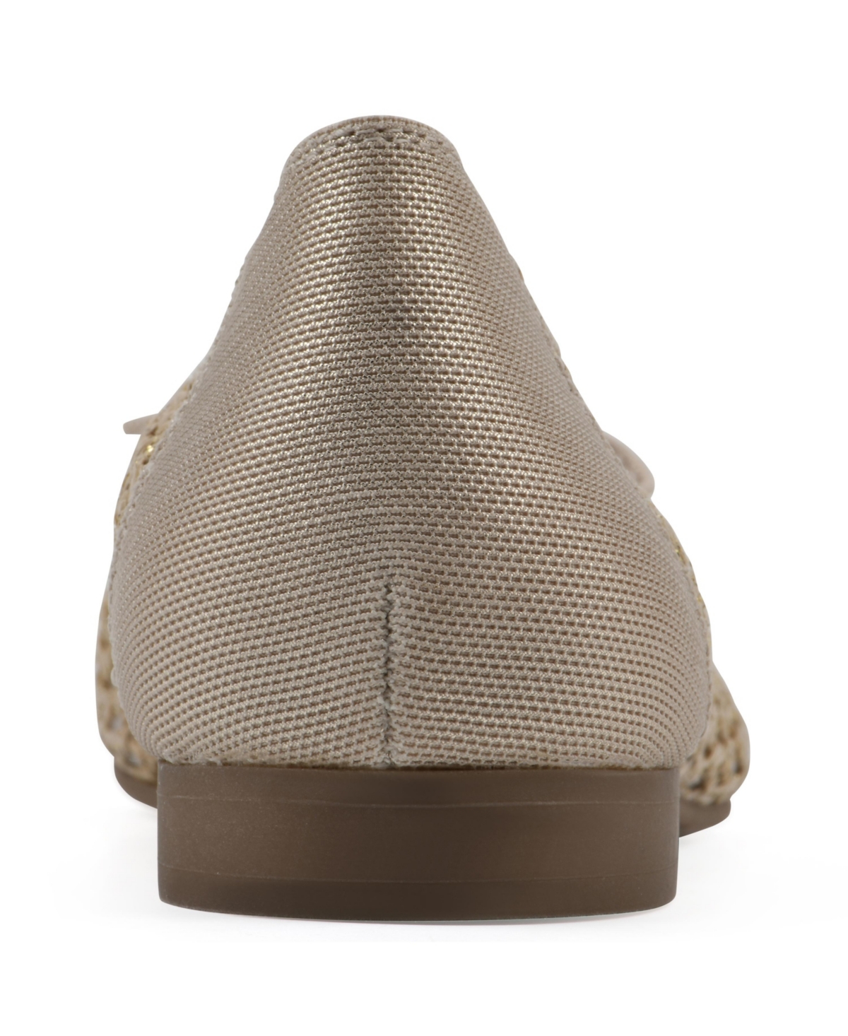 Shop White Mountain Women's Boco Round Toe Ballet Flats In Natural Metallic Multi