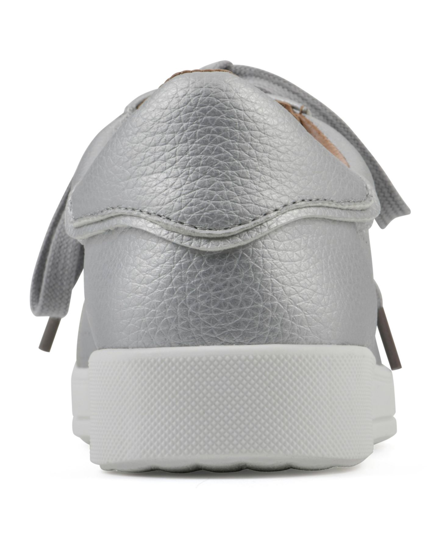 Женские кроссовки White Mountain Uniform Lace-Up, цвет: Серебряный гладкий — фото 3