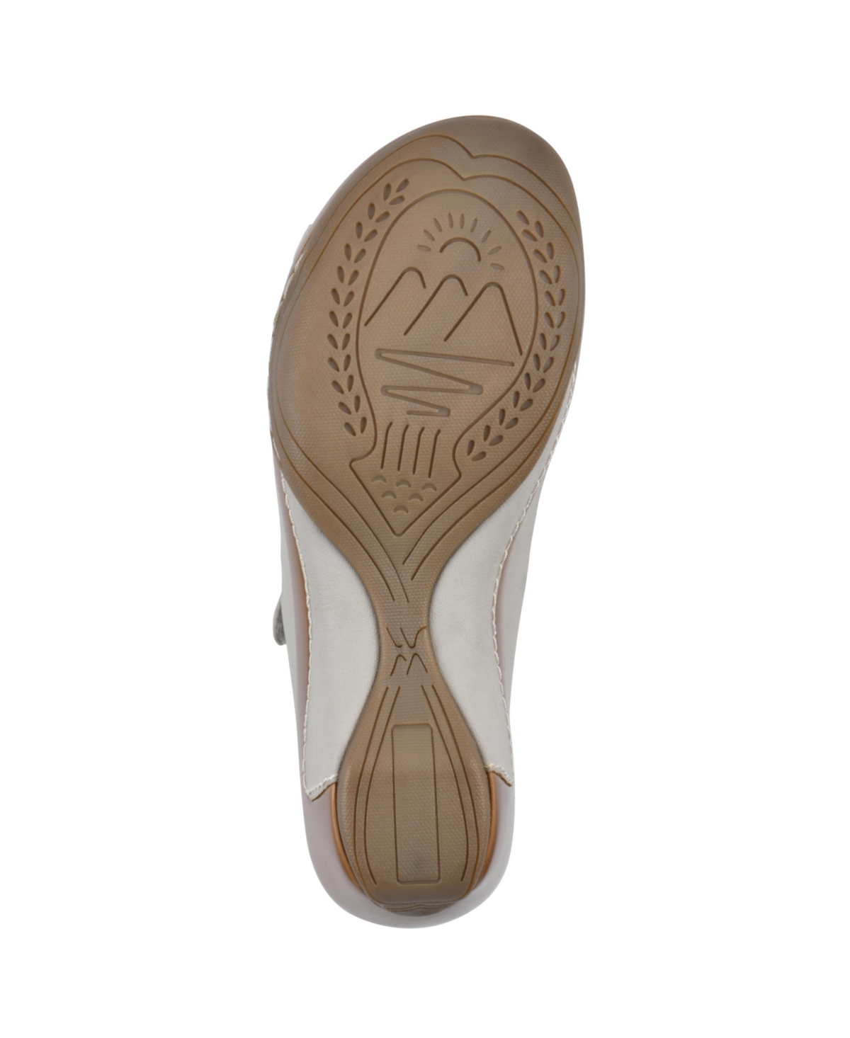 White Mountain Women's Valencia Slip-on Clog Sandals In Ice Burnished Smooth