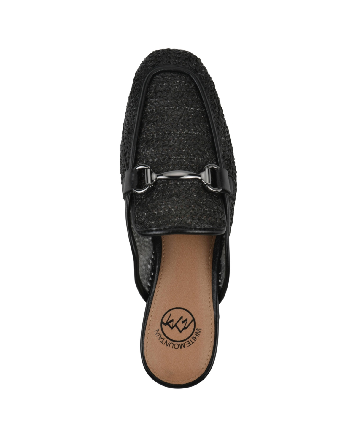 Shop White Mountain Women's Bobbin Slip-on Mules In Black Smooth