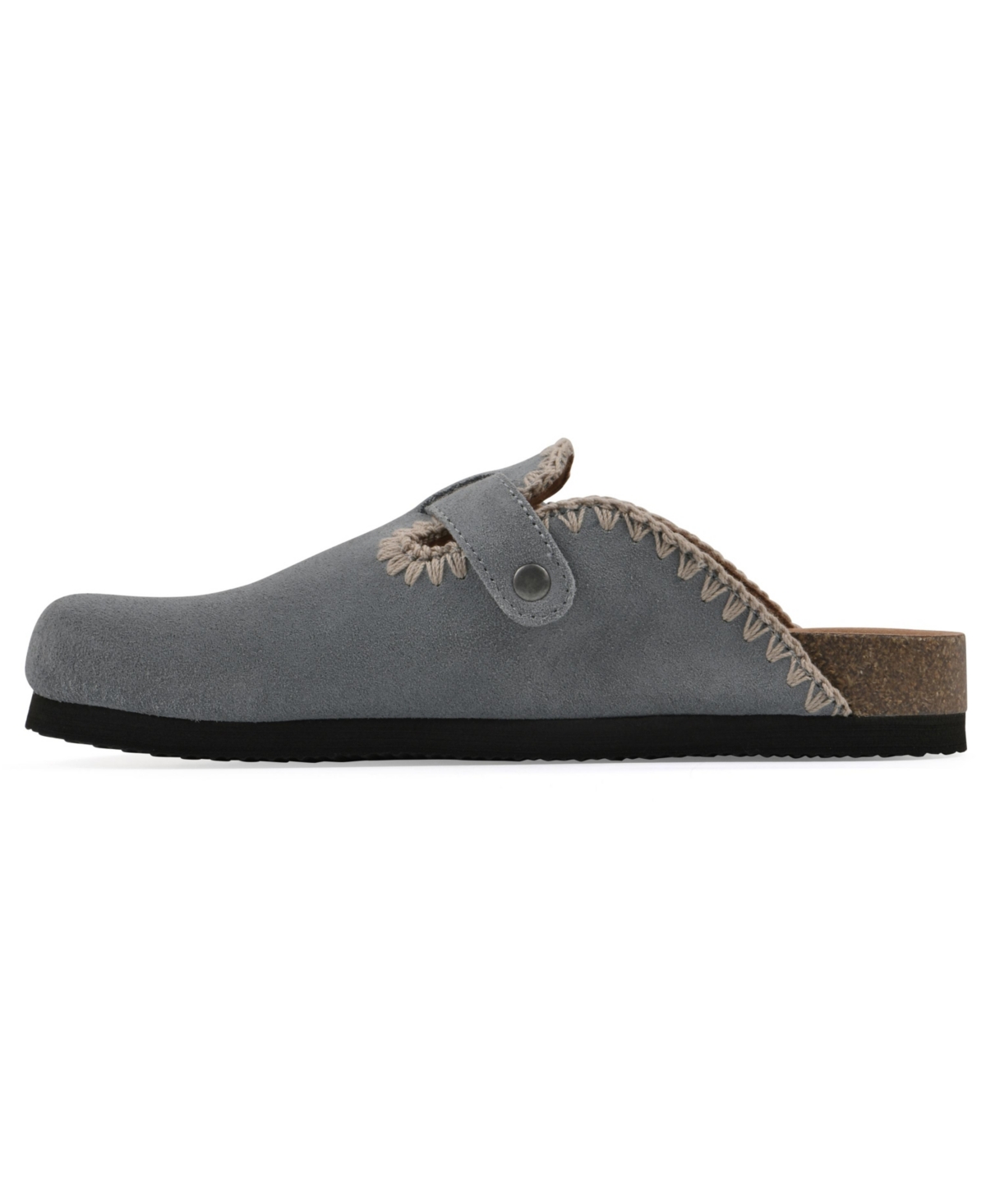 Shop White Mountain Women's Bendees Round Toe Mules In Blue Raspberry Suede