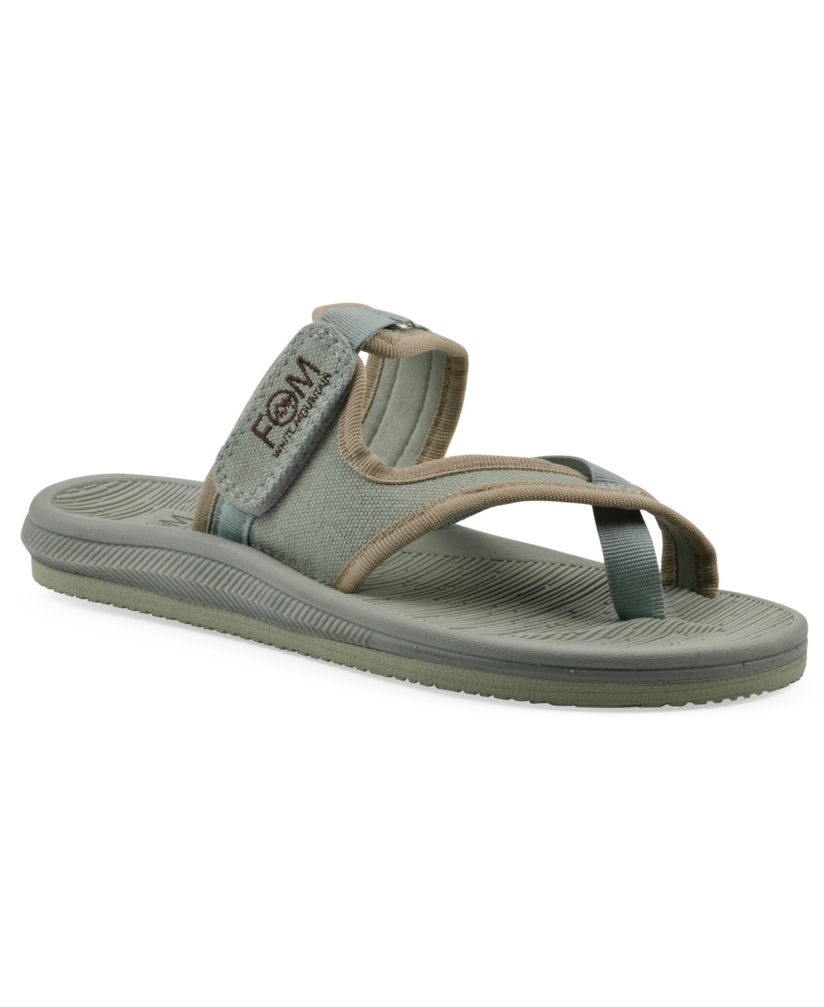White Mountain Women's Basket Round Toe Flat Sandals