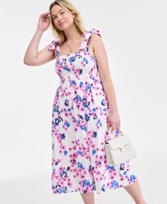 34-е женское платье с цветочным принтом 