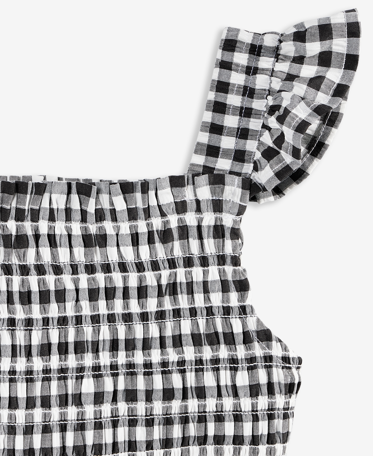 On 34th Toddler Girls Mommy & Me Gingham Smocked Dress, Exclusively At Macy's In Black White