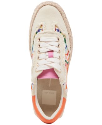 Women's Fredy Platform Espadrille Lace-Up Floral Sneakers