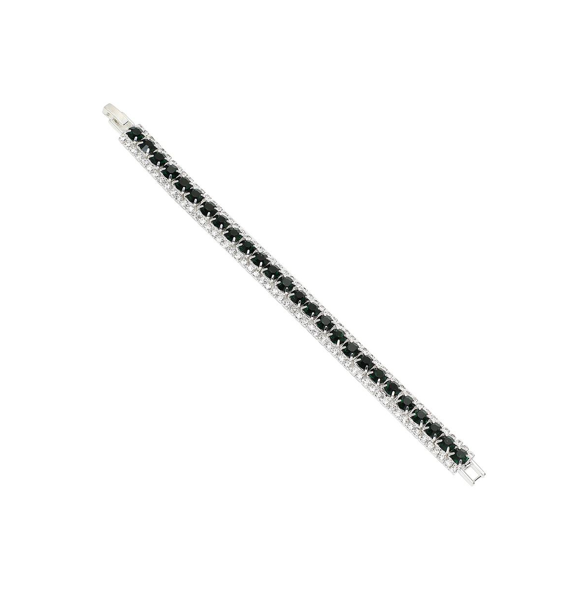 Stripe Tennis Bracelet - Green