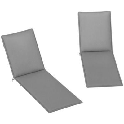 2PCS Chaise Lounge Chair Cushion, 76" x 23"
