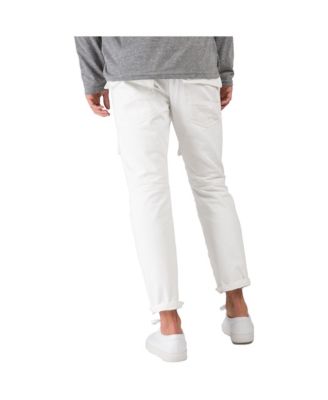 Уровень 7 Level 7 Мужские приталенные прямые джинсы премиум-класса с потертыми передними карманами-карго