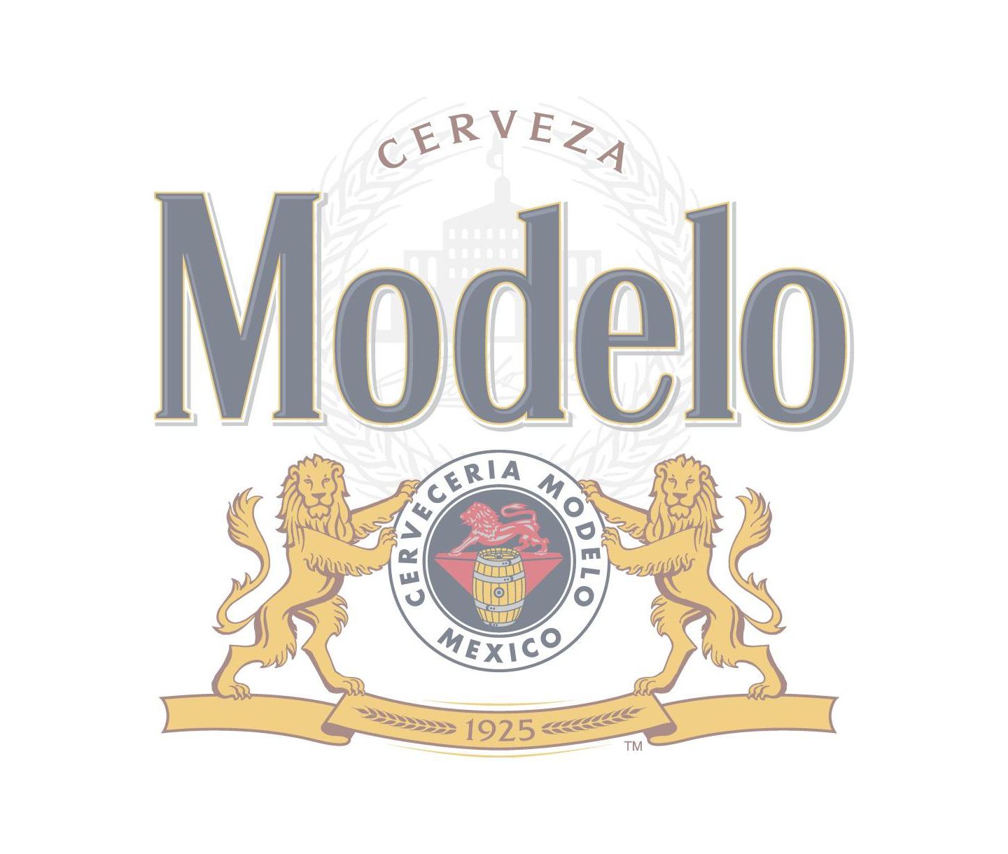 Мужская футболка Modelo Beer Logo Crest Charcoal Heather Graphic Tee-Small, цвет: Угольный — фото 2